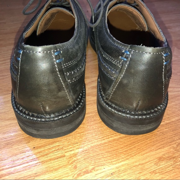 CLARKS Mens Oxfords Olive Green Dress Shoes 9.5